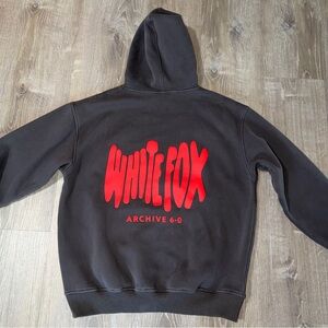 White Fox Boutique Black & Red Hoodie